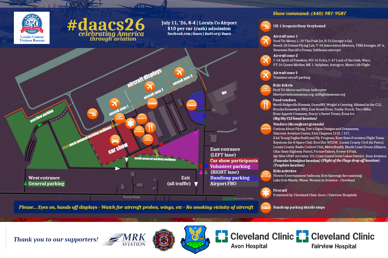 Map of the event grounds